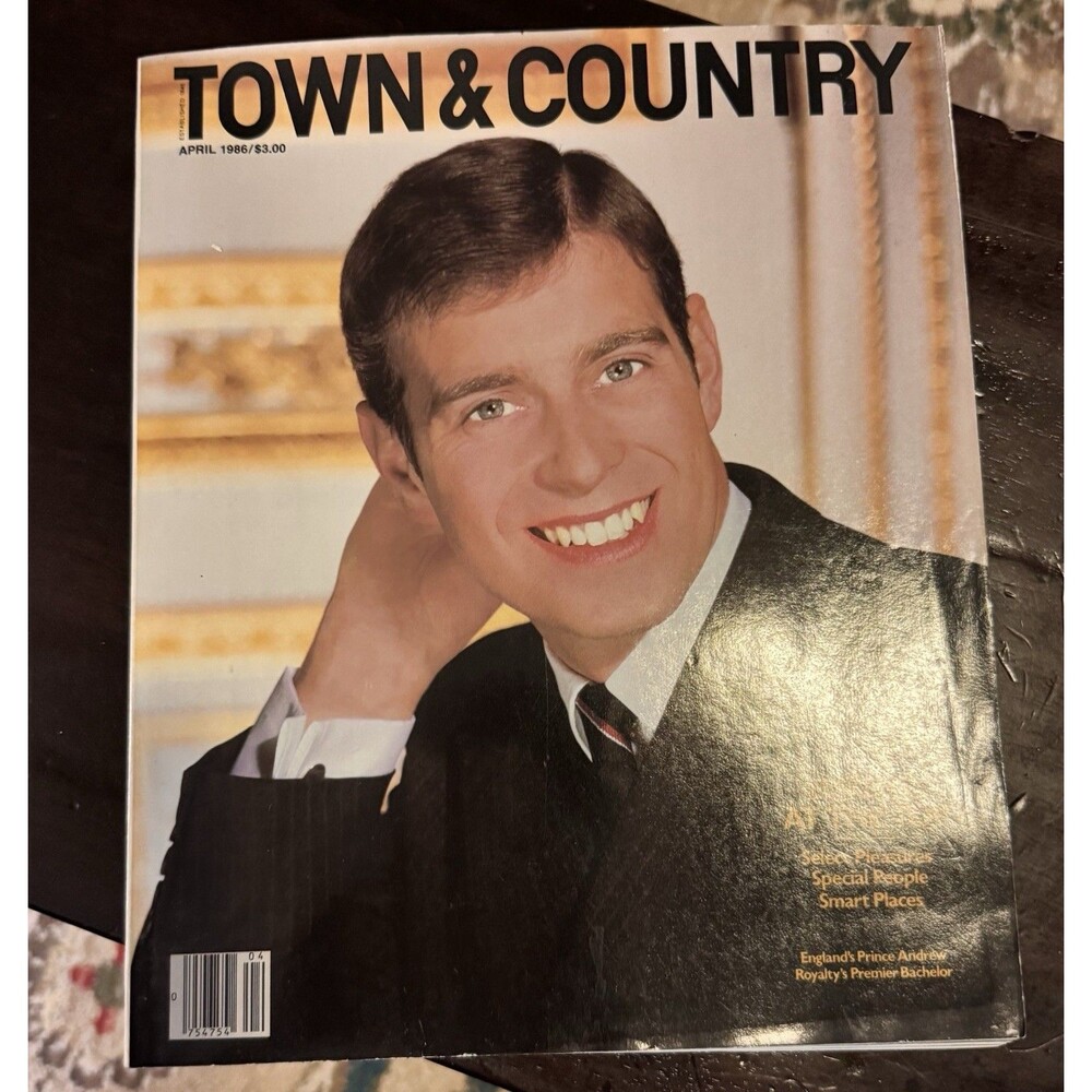 Town & Country Magazine April 1986 England’s Prince Andrew Vintage Ads Articles